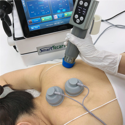 450KHz 3 em 1 máquina da terapia de Tecar da onda de choque do EMS