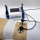 O equipamento dobro da diatermia da micro-ondas do RF Tecar da máquina de diatermia da terapia de Tecar do punho de 80mm para o músculo relaxa