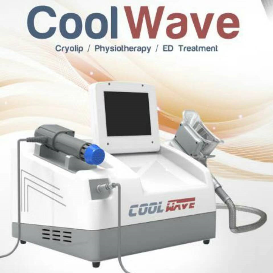 2 em 1 dar forma gordo do corpo do Massager da máquina de congelação de Cryolipolysis da terapia fresca da onda