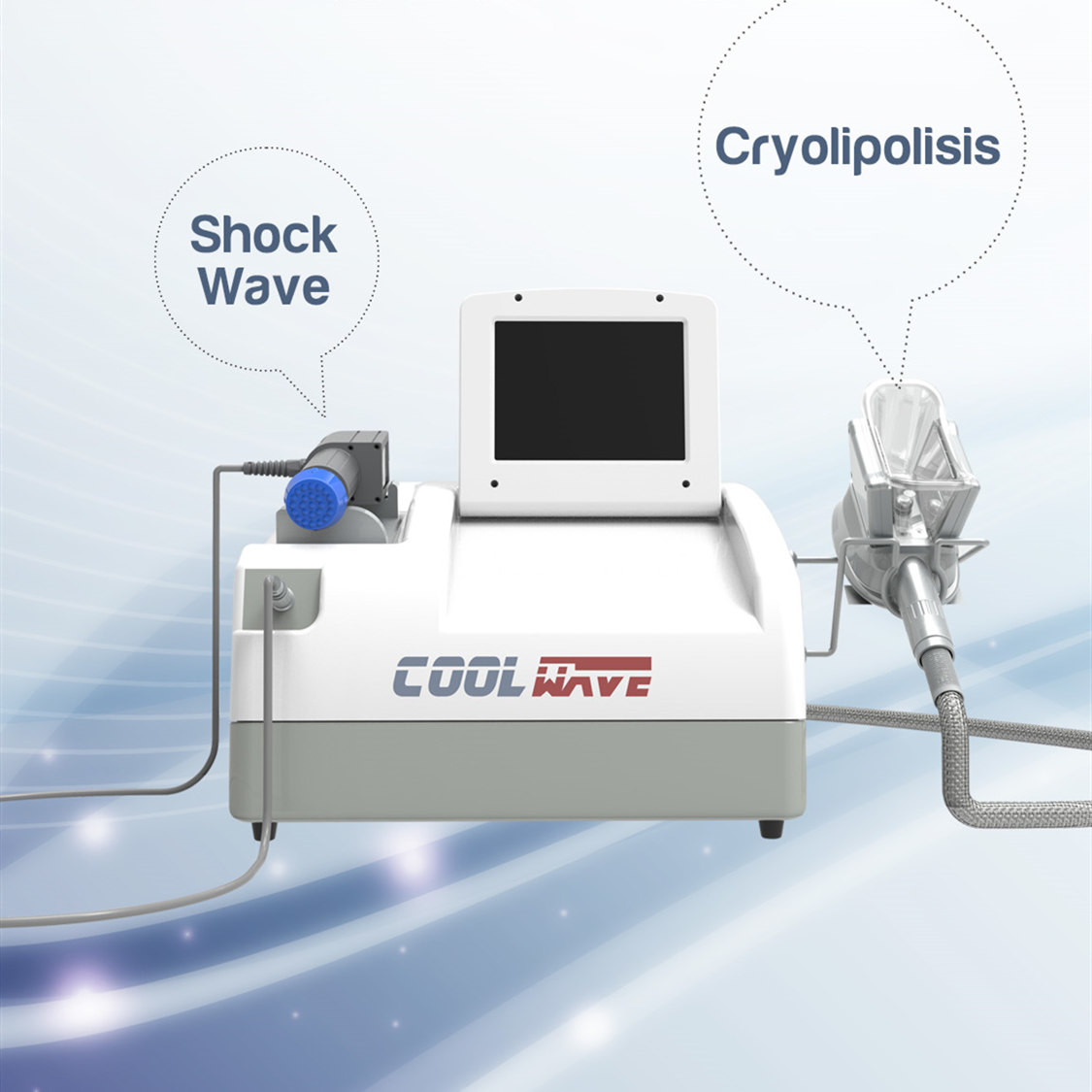 Máquina de congelação gorda de Cryolipolysis da onda fresca para a redução das celulites não invasora