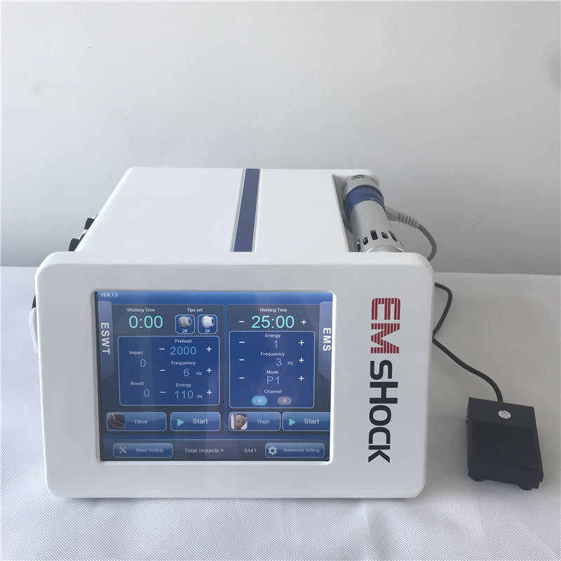 Máquina da terapia da inquietação de ESWT para a estimulação Phsyiotherapy/máquina eletromagnética do músculo do corpo da terapia