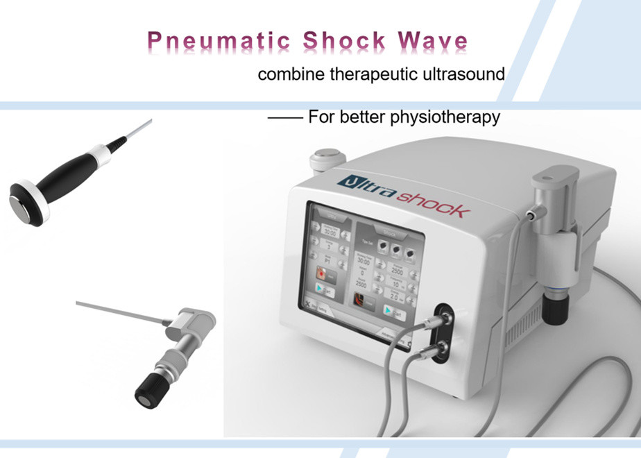 Máquina portátil da terapia da pressão de ar, equipamento da fisioterapia do ultrassom para o alívio das dores