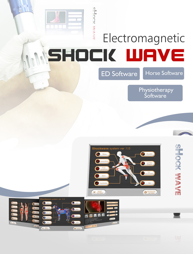 A deficiência orgânica eréctil da máquina eletromagnética da terapia 16HZ reduz o equipamento da terapia da onda de choque de Eswt das despesas