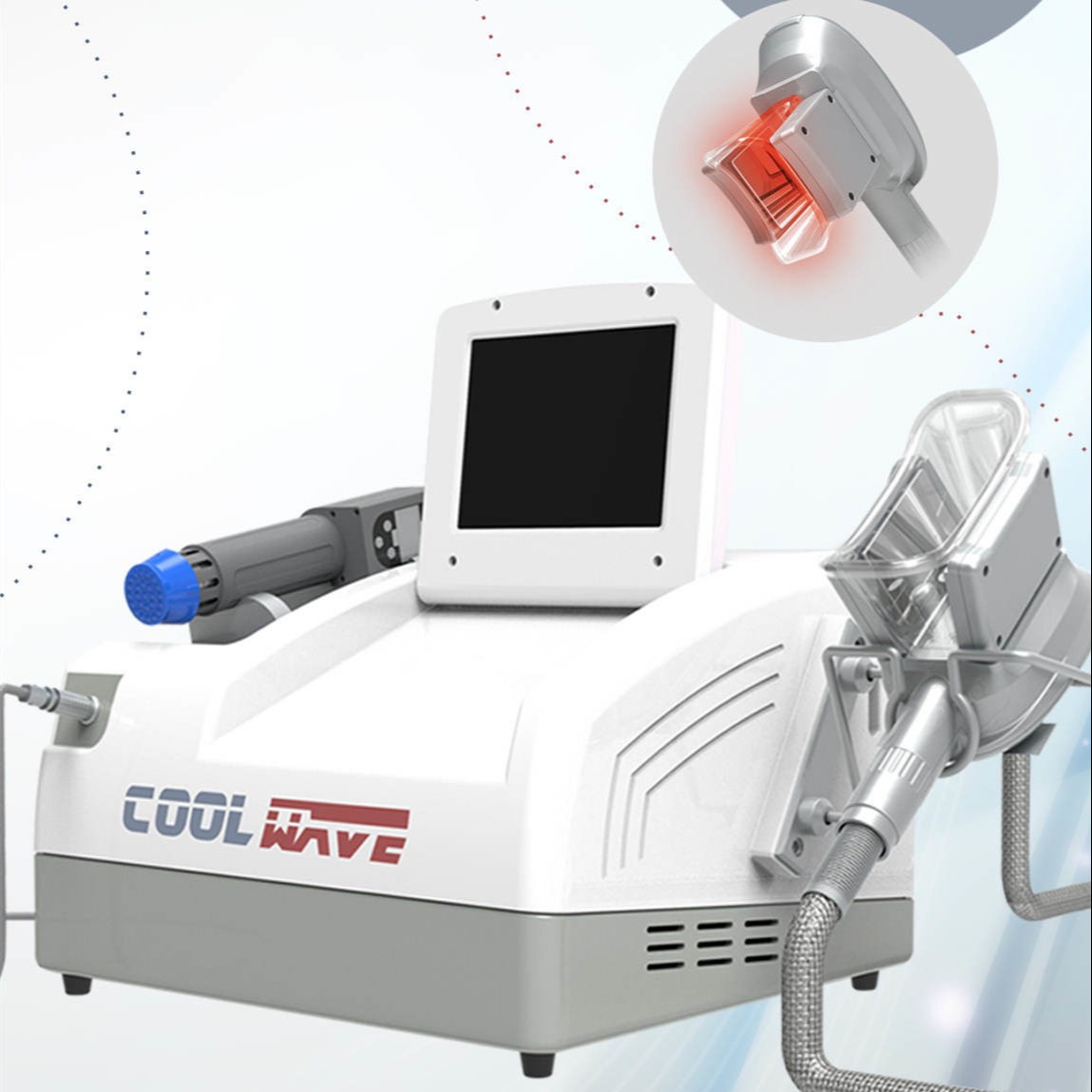 Equipamento de congelação gordo 2 de Cryolipolysis em 1 máquina do dispositivo da terapia da inquietação do emagrecimento + do alívio das dores de Cryolipolysis