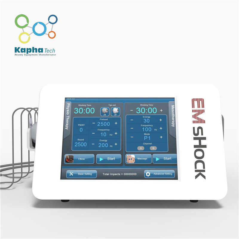 Dispositivo elétrico móvel da estimulação do músculo, máquina da terapia do EMS para a fisioterapia