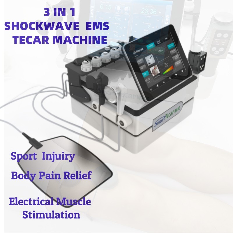 Dispositivo da fisioterapia da máquina da terapia de Tecar da inquietação do EMS para o esporte Injuiry